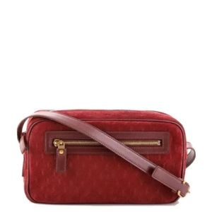 YSL, Shoulder or Crossbody Bag - Yves Saint Laurent Suede Monogram Bag. NWT